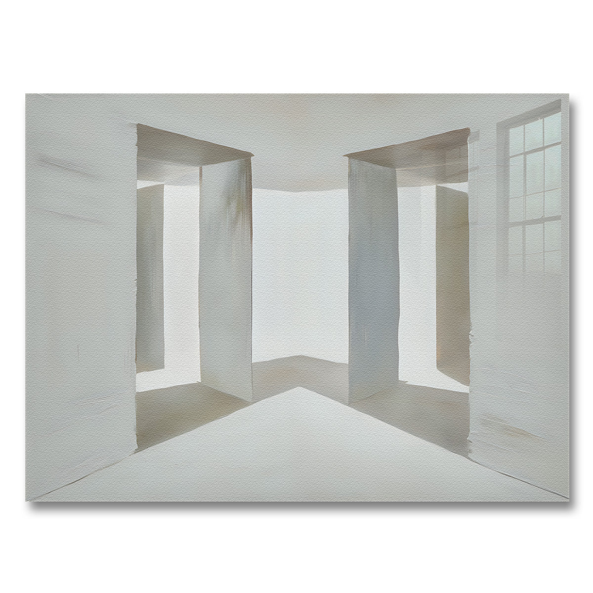 50/50 is an original and exclusive contemporary art luxury artwork print, it's 12-colour Giclée printed, then hand mounted on to a luxury 10mm thick, high gloss acrylic panel with crystal clear diamond polished edges. On the back is an invisible floating subframe, giving a very modern and contemporary look that creates a dramatic focal point. Image 1.