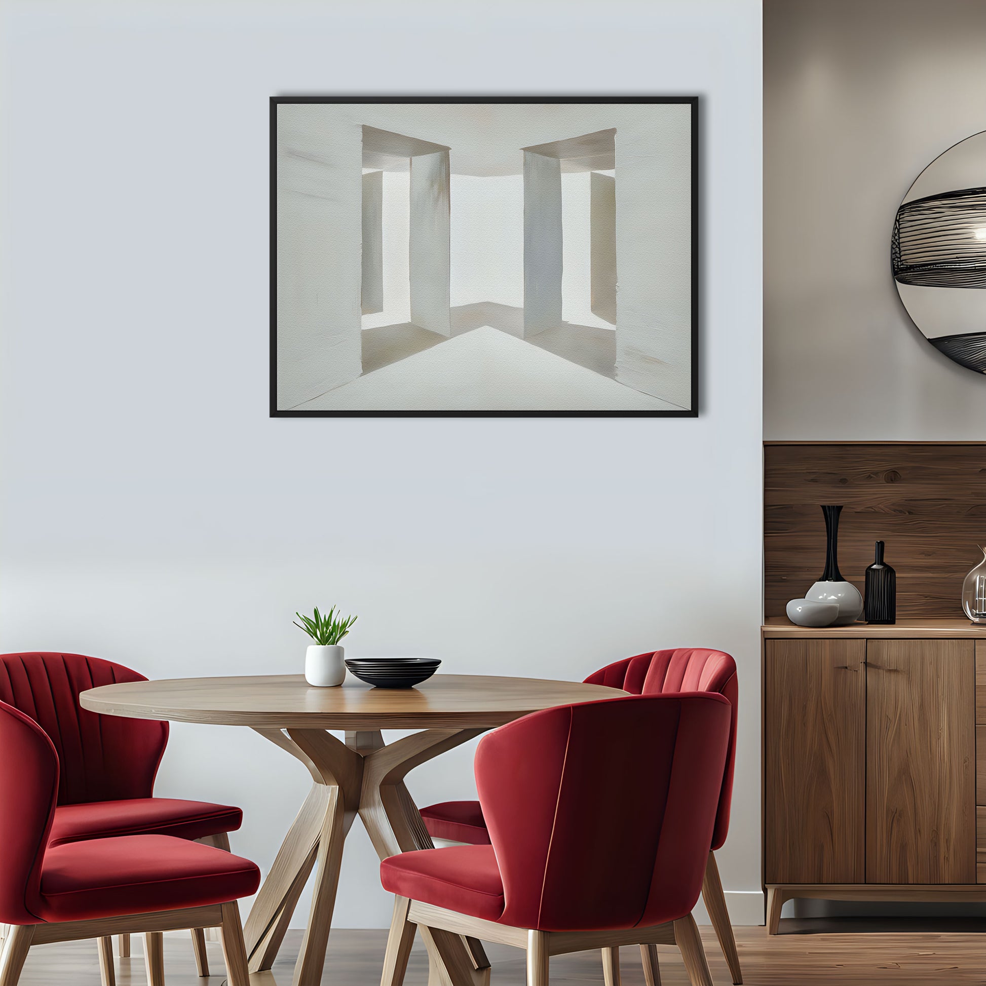 50/50 is an original and exclusive contemporary art, luxury artwork print. It's Giclée printed on to a finely textured 400gsm artist-grade cotton canvas and stretched over 38mm solid wood artist stretcher bars. Image 4.